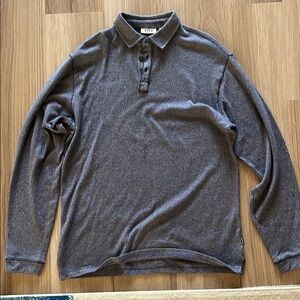 ROWM Navy Long Sleeve Polo Shirt